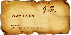 Gantz Paula névjegykártya